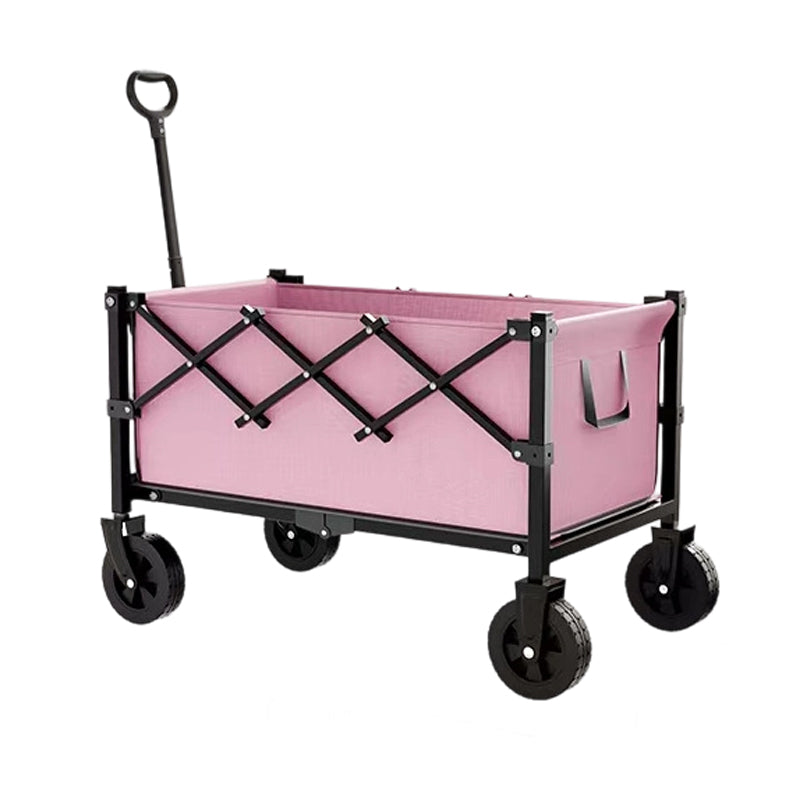 Heavy Duty Collapsible Wagon Cart All-Terrain Wheels, 130L Large Capacity, 1-Second Quick Fold