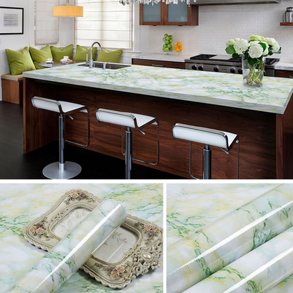 Self-Adhesive Faux Marble Wallpaper Roll Give Your Home A Luxury Makeover In Minutes