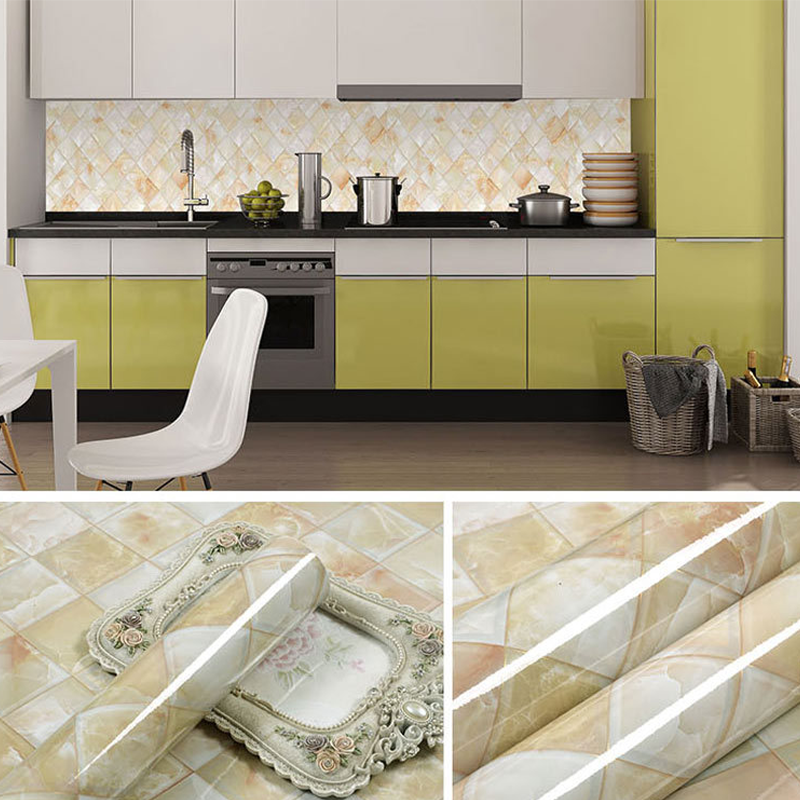 Self-Adhesive Faux Marble Wallpaper Roll Give Your Home A Luxury Makeover In Minutes