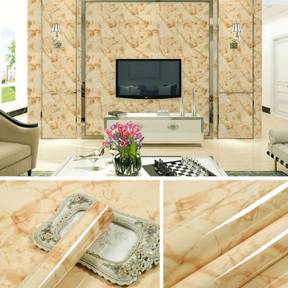 Self-Adhesive Faux Marble Wallpaper Roll Give Your Home A Luxury Makeover In Minutes
