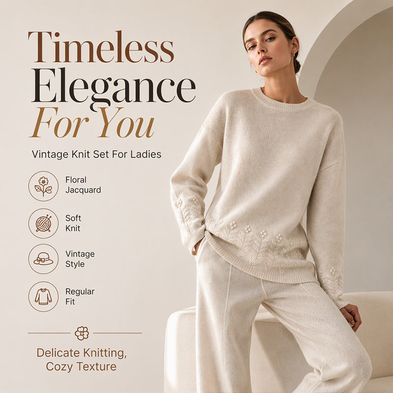 Women's Round-Neck Cable-Knit Loose-Fitting, Breathable Sweater