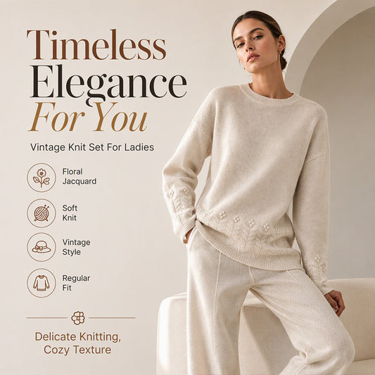 Women's Round-Neck Cable-Knit Loose-Fitting, Breathable Sweater