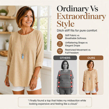 Women's Casual Striped Long-Sleeve Top