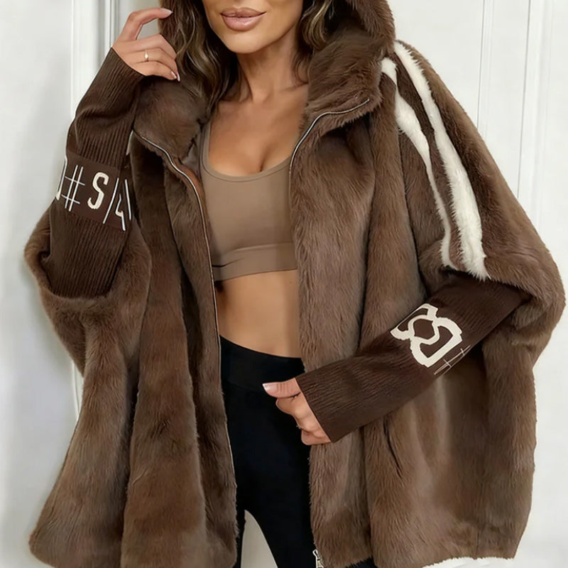Women's Hooded Zip-Up Casual Coat