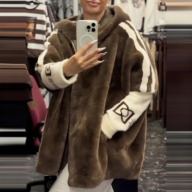 Women's Hooded Zip-Up Casual Coat