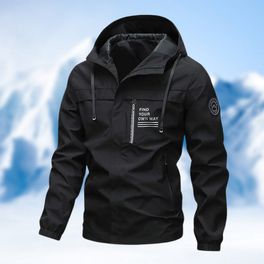 Men's Waterproof Detachable-Hood Multi-Pocket Jacket